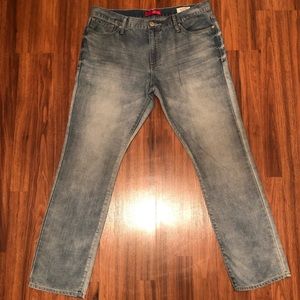 GUESS Men’s Ultra Slim McCrae Blue Faded Jeans